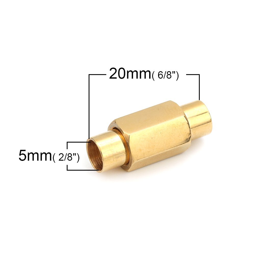 Magnetlås i rustfrit stål 05 mm Guld N°01