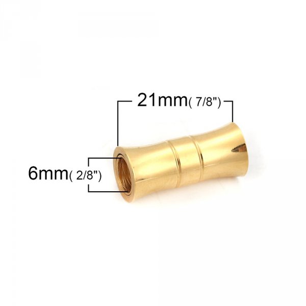 Magnetisk l&aring;s Rustfrit st&aring;l 06 mm Guld N&deg;06
