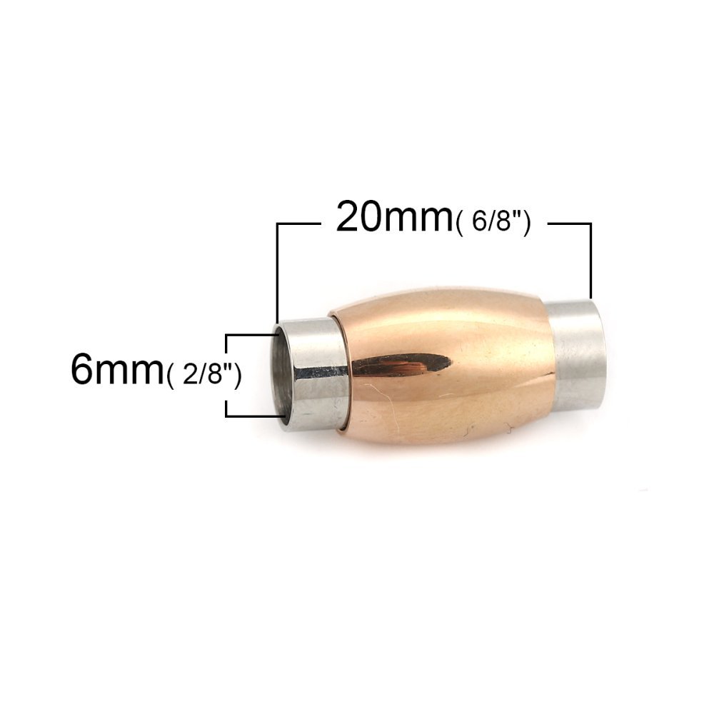 Magnetlås i rustfrit stål 06 mm Sølv/Champagne N°07