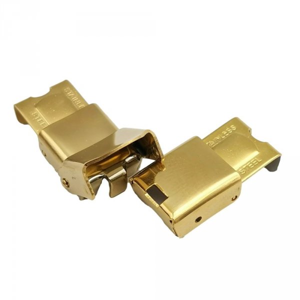 L&aelig;derl&aring;s 10 mm bred Guld