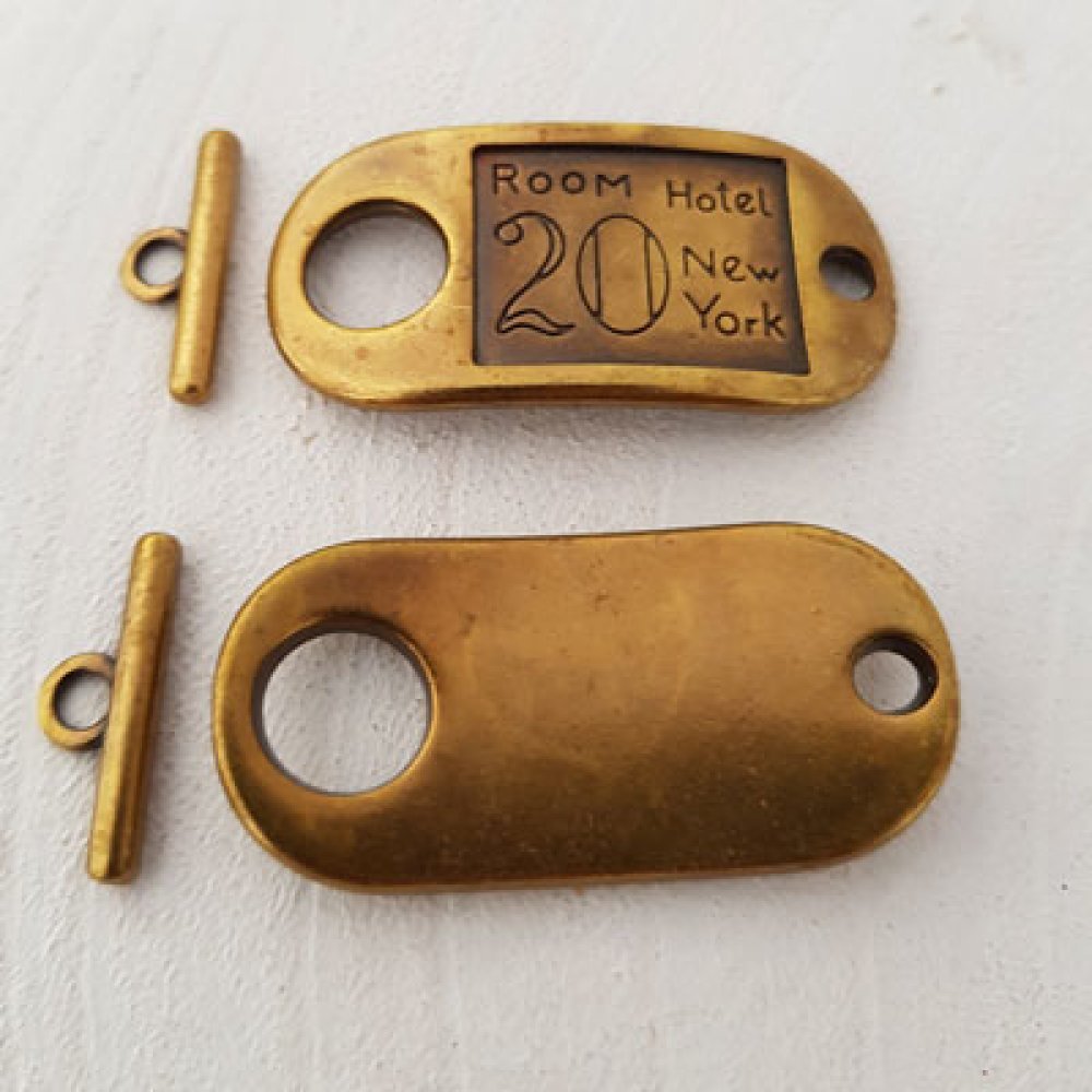 Toggle Clasps Motiv Room Hotel Bronze N°15