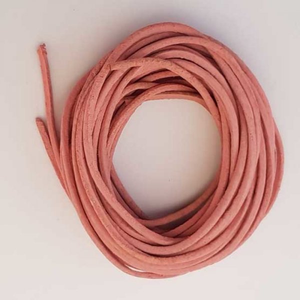 Fil Cuir 1.2 mm Mauve Clair x 3.70 m&egrave;tres