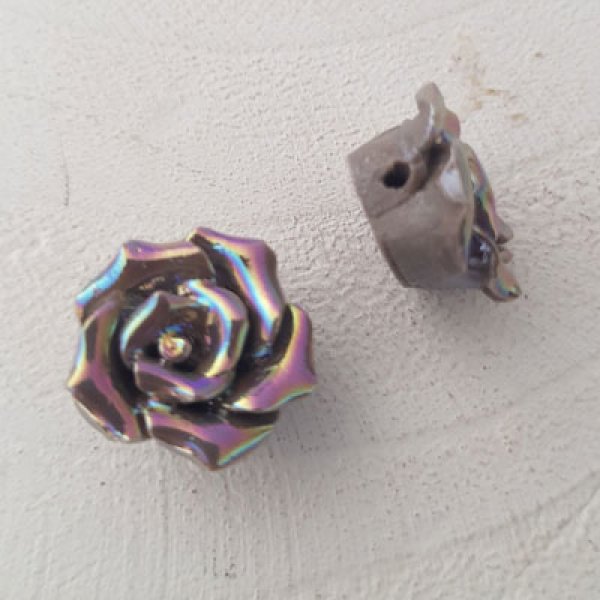 Fleur Fa&iuml;ence 15 mm N&deg;02-06 Gr&aring;