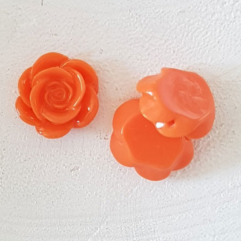 Syntetisk blomst 17 mm N°04-13 Orange