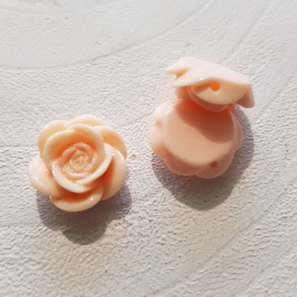 Syntetisk blomst 17 mm N&deg;04-15 Lys beige