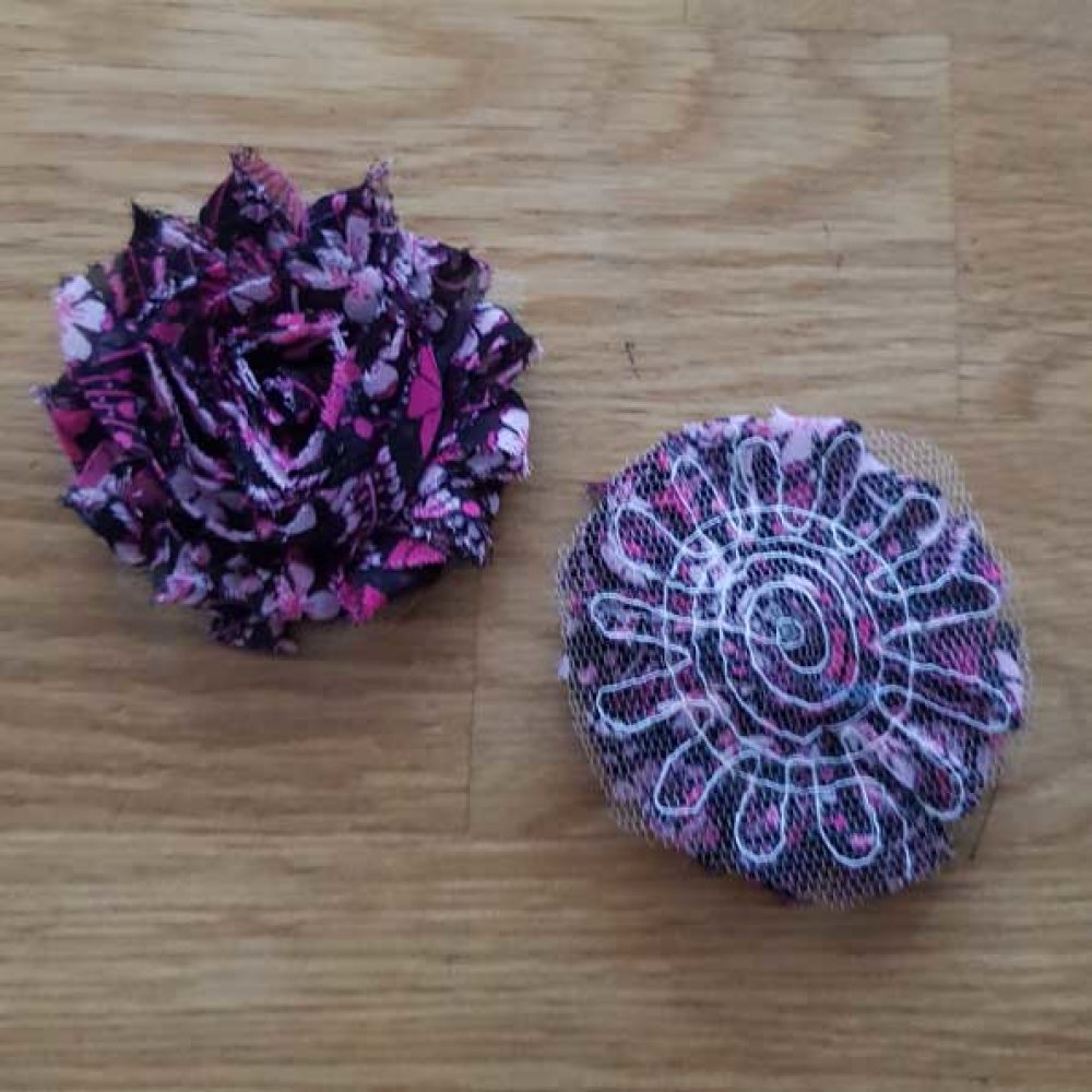 Flosset stof blomst nr. 39