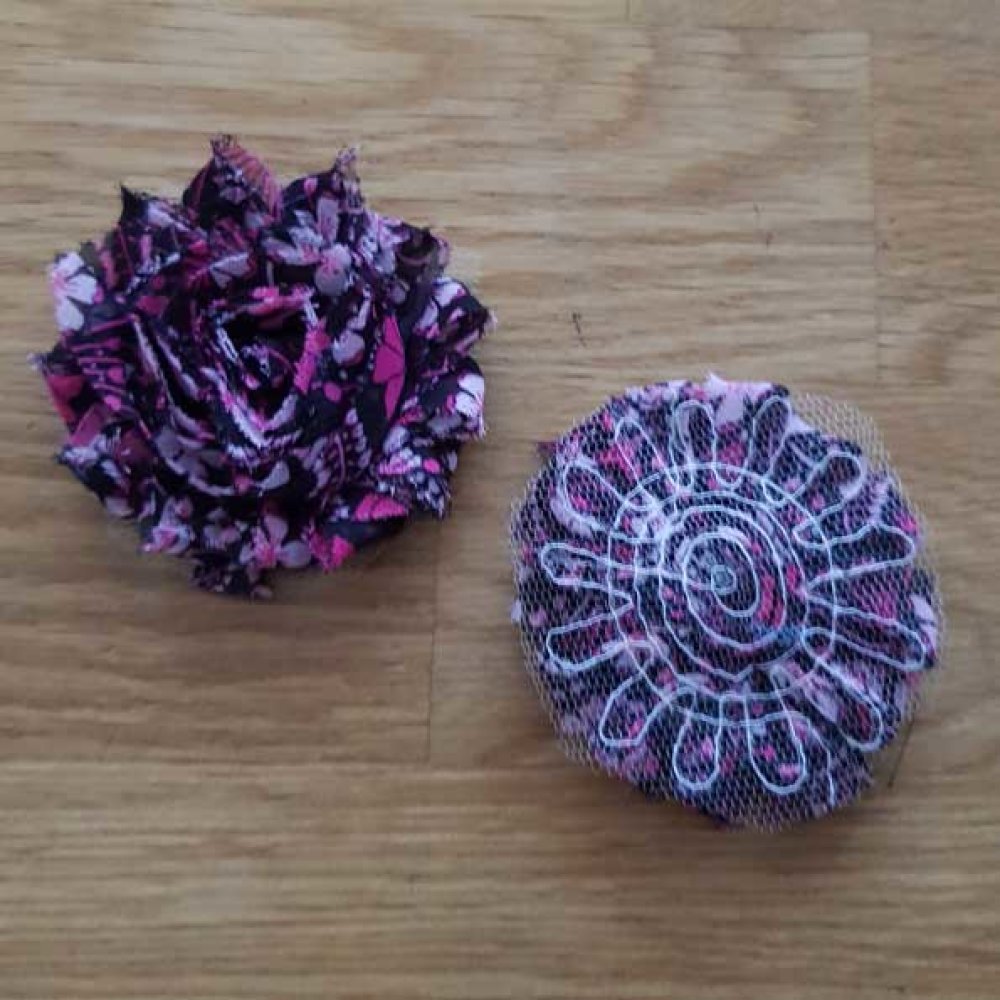 Flosset stof blomst nr. 39