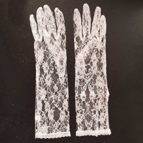 Gant Dentelle Blanc Mariage N&deg;03
