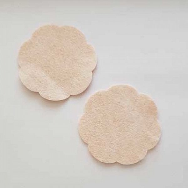 Jolie petite fleur en Feutrine 65 mm N&deg;19-20 x 2 pi&egrave;ces