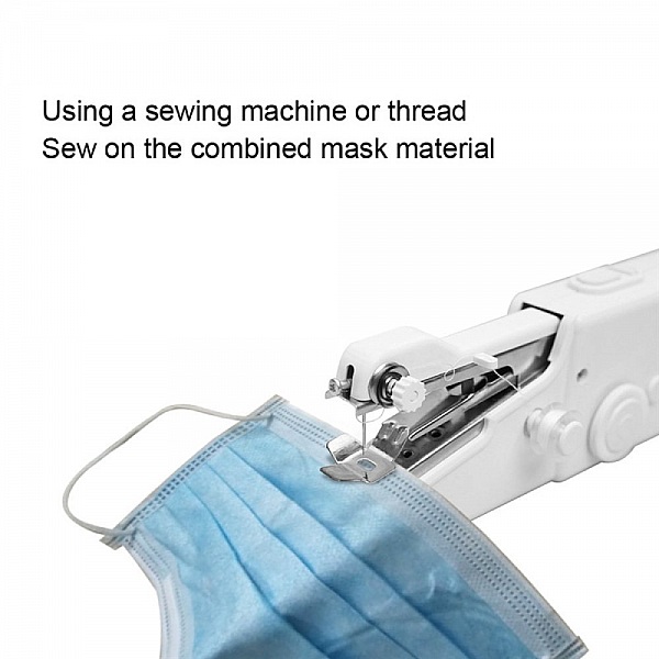 Maskefremstillingss&aelig;t med filter, n&aelig;sebro og &oslash;reb&aring;nd