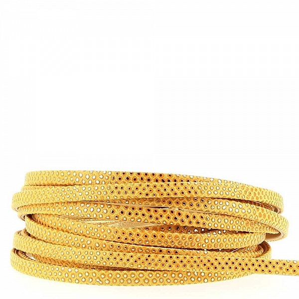 Lizard rem Gul/Guld 05 mm pr. 20 cm