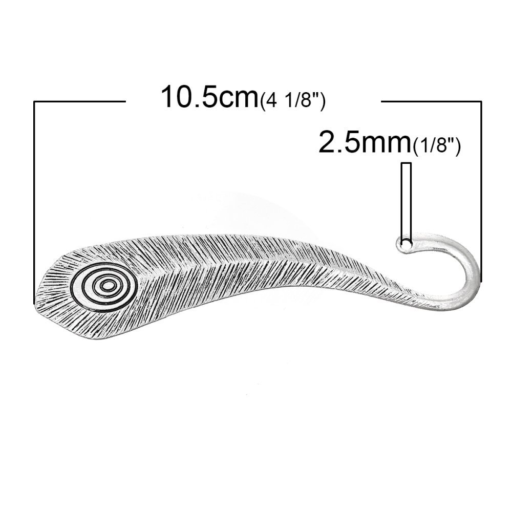 Bogmærke N°09 med spiralformet spids