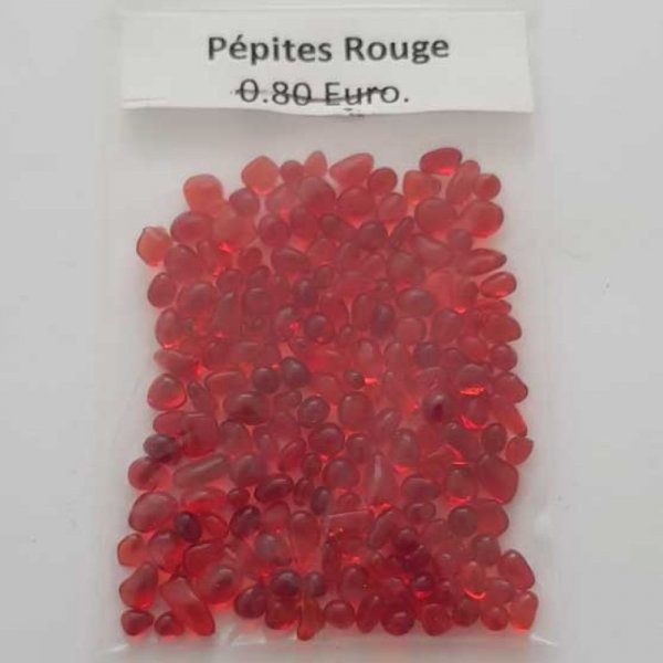 Micro bille P&eacute;pite Rouge sachet de 4 Grammes