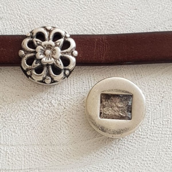 Zamak N&deg;16 Silver 13 mm gennemf&oslash;ring