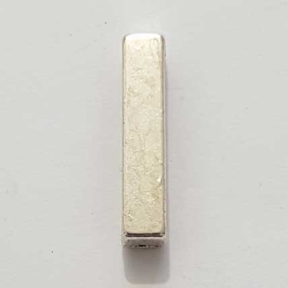 Passant 25 mm en Zamak Lettre I  Argent