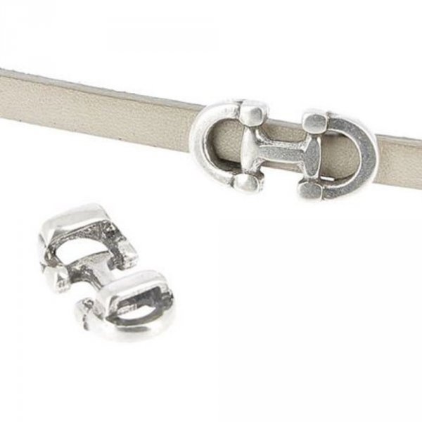 5 mm Zamakgennemf&oslash;ring N&deg;01 S&oslash;lv