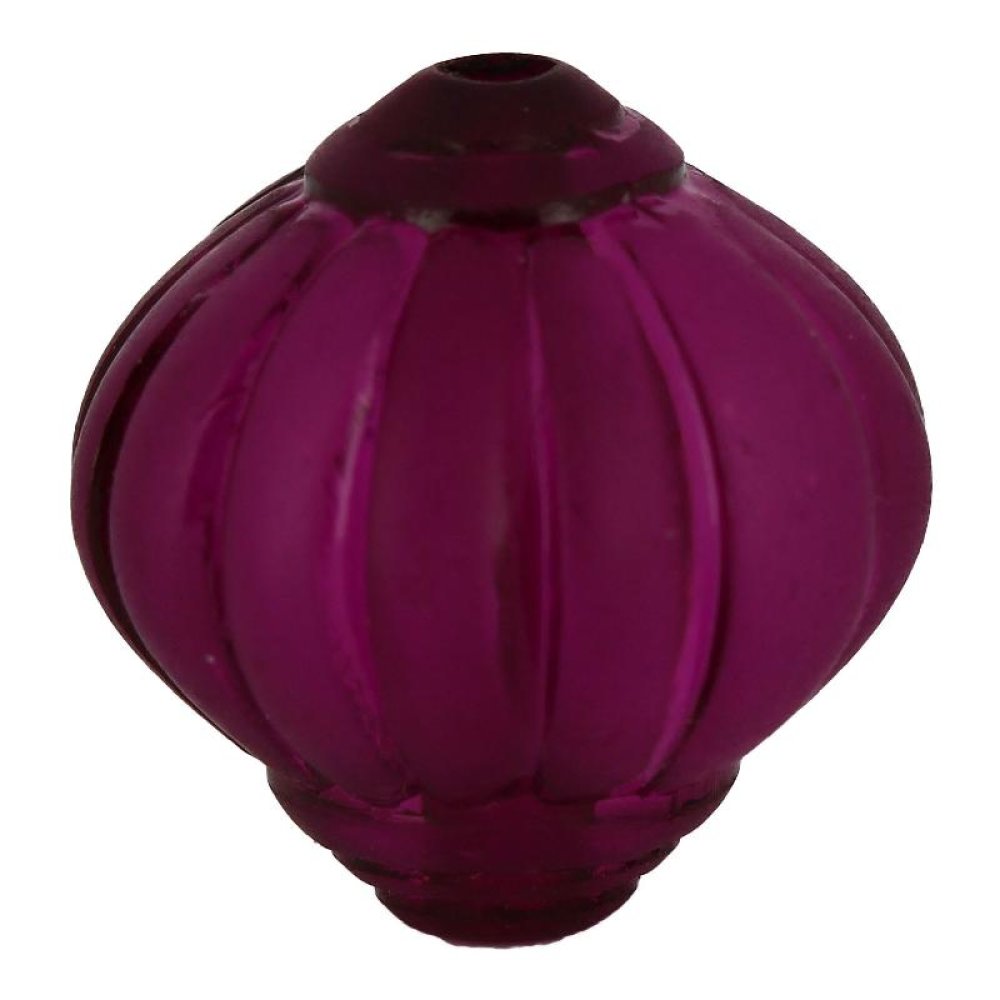 Pearl Lucite Lampion form Striated Aubergine