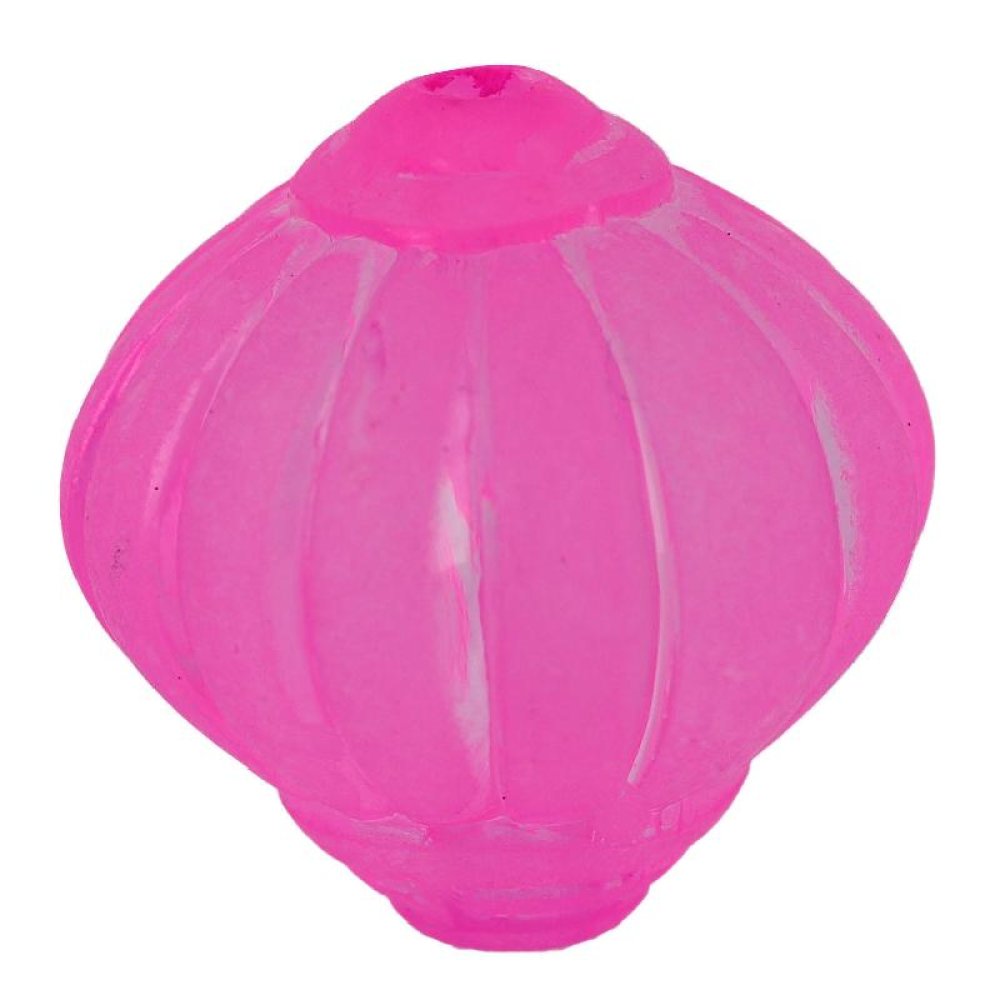 Perle Lucite Lampion form Striated lyserød