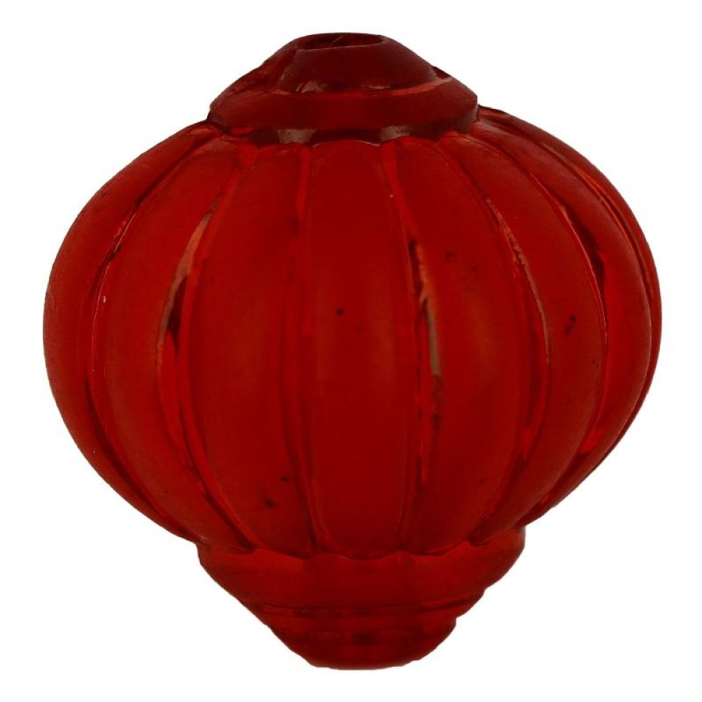 Perle Lucit Lampion form Striated Red