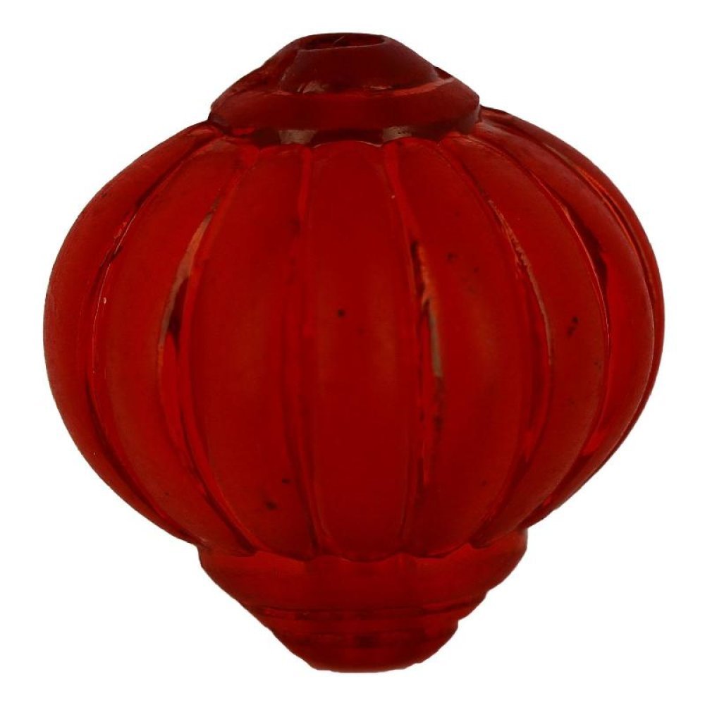 Perle Lucit Lampion form Striated Red
