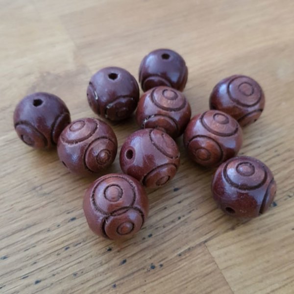 Rund perle 18/18 mm N&deg;01