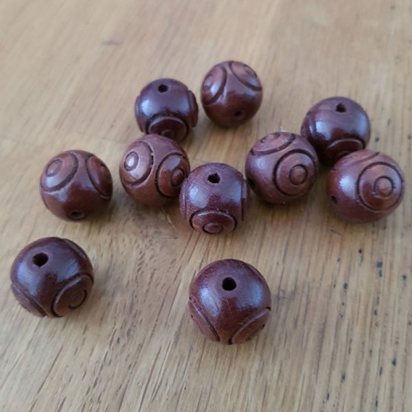 Rund perle 18/18 mm N&deg;01