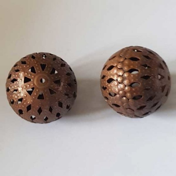 Perle divers en m&eacute;tal argent&eacute; 038 Bronze