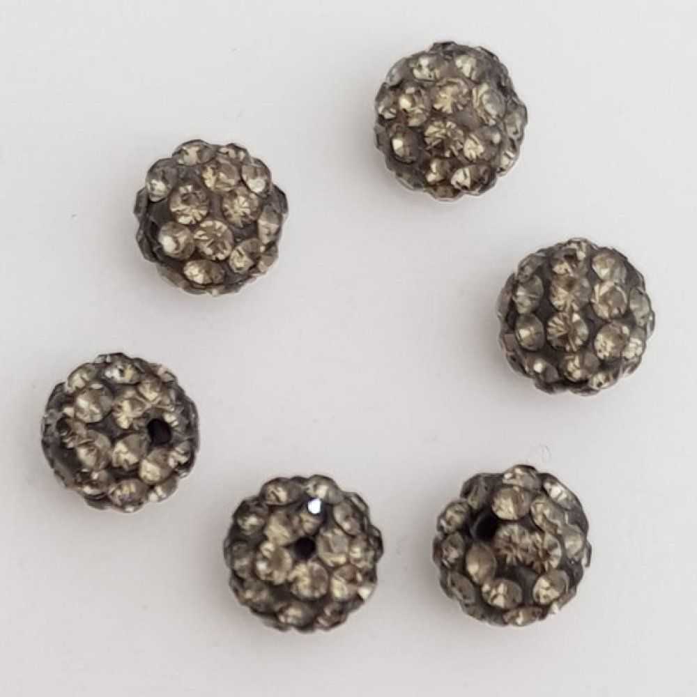 10 mm shamballa stil harpiks perle N°01