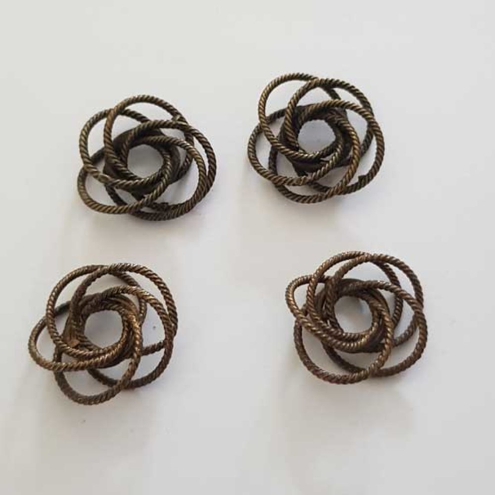 18 mm Bronze spiralperle N°01