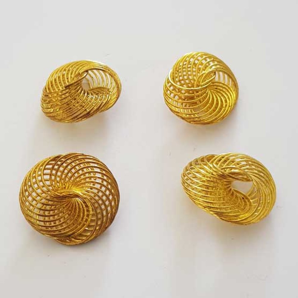 Spiralperle 21 mm guld N°02