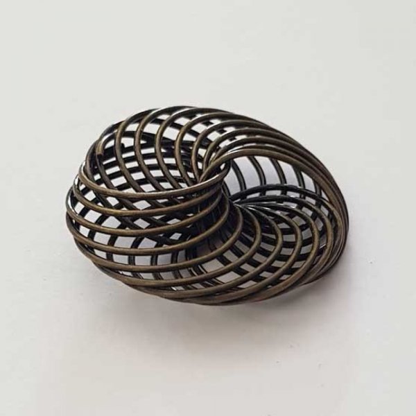 Blomster spiral perle 30 mm N&deg;04