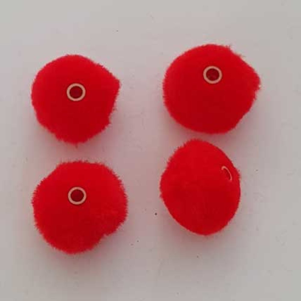 Pompon Rond Rouge N°04