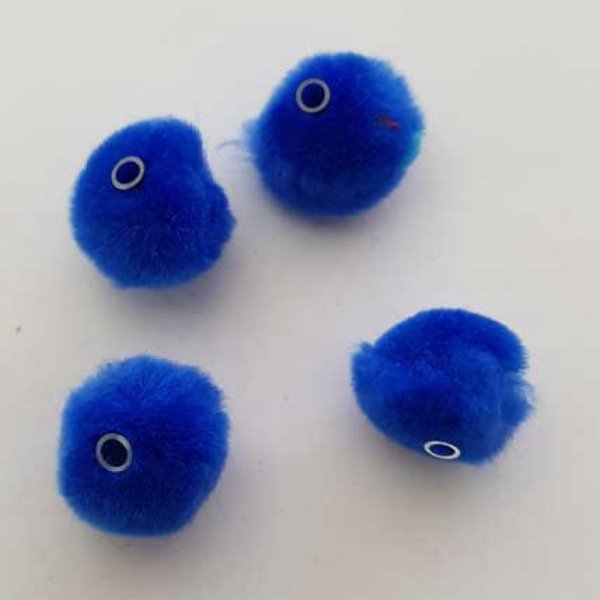 Pompon Rond bleu N&deg;01