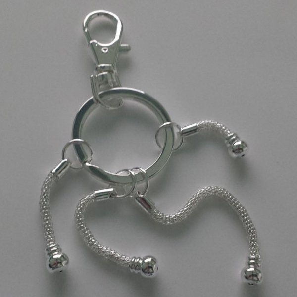 Porte cl&eacute;s sans pas de vis Argent