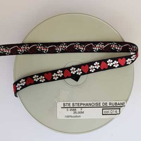 Ruban Galon Noir 12 mm N&deg;03