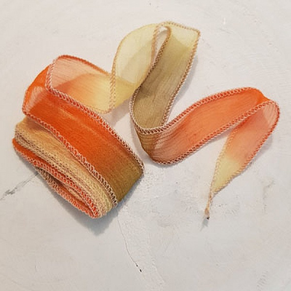 H&aring;ndfarvet Rayonb&aring;nd nr. 14