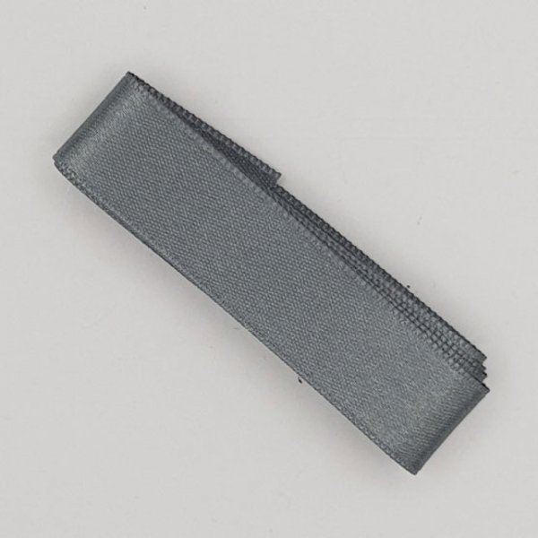 Ruban satin Gris Fonc&eacute; double face de 16 mm x 0.50 cm