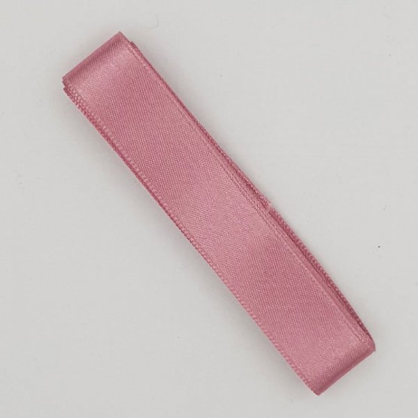 Ruban satin Rose Moyen double face de 16 mm x 1 m&egrave;tre