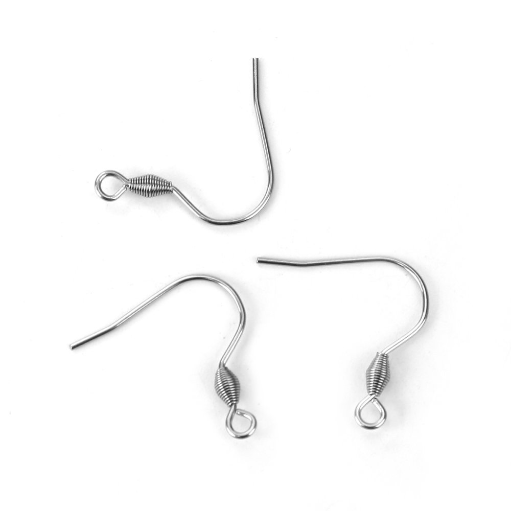 Øreringeholder Rustfrit stål krog N°04 x 1 par