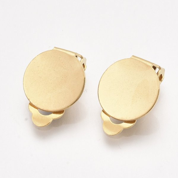 &Oslash;reringe holder clips bakke rustfrit st&aring;l guld N&deg;02