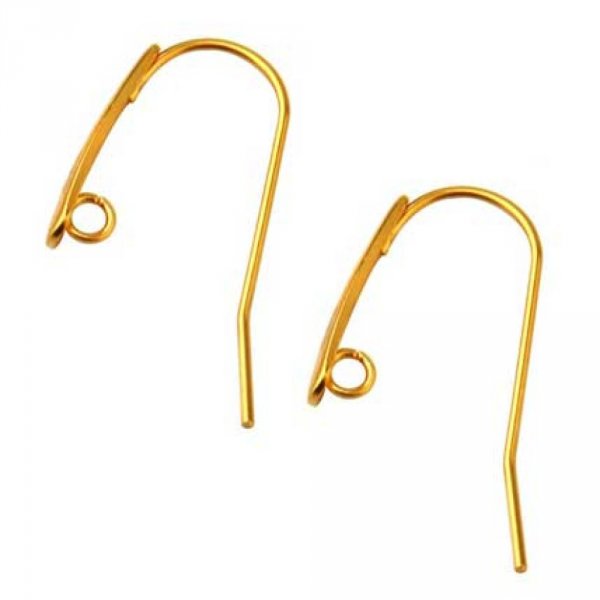 Support Boucle d'oreille Hame&ccedil;on Acier Inoxydable N&deg;11 Dor&eacute;