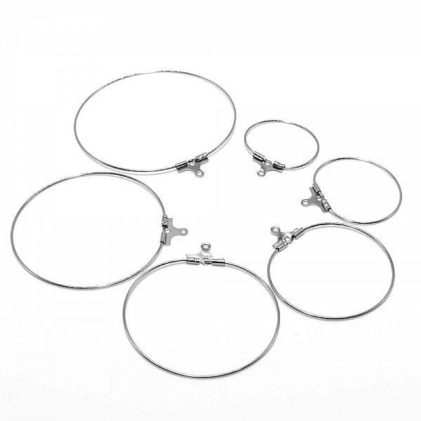 Creole &oslash;reringeholder i rustfrit st&aring;l N&deg;02-35 mm x 1 par