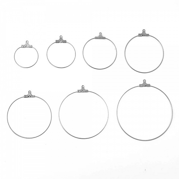 Creole &oslash;reringeholder i rustfrit st&aring;l N&deg;02-35 mm x 1 par