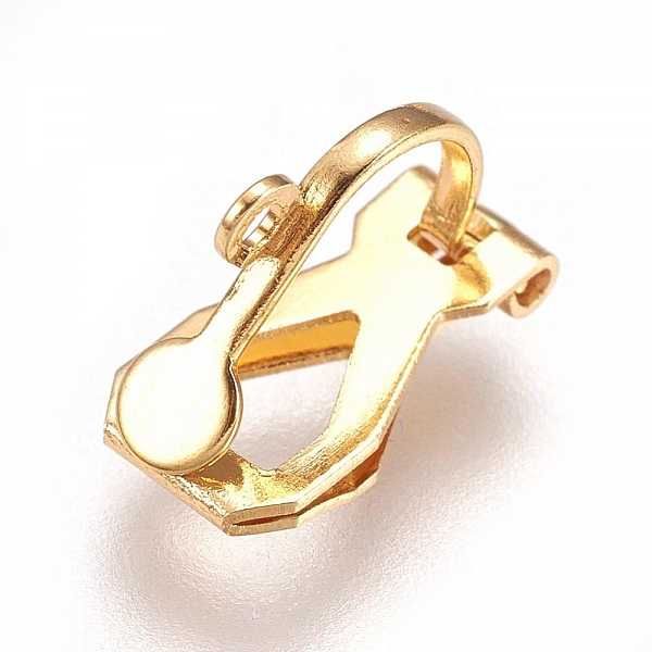 &Oslash;reringeholder i rustfrit st&aring;l klip N&deg;05 x 1 par forgyldt