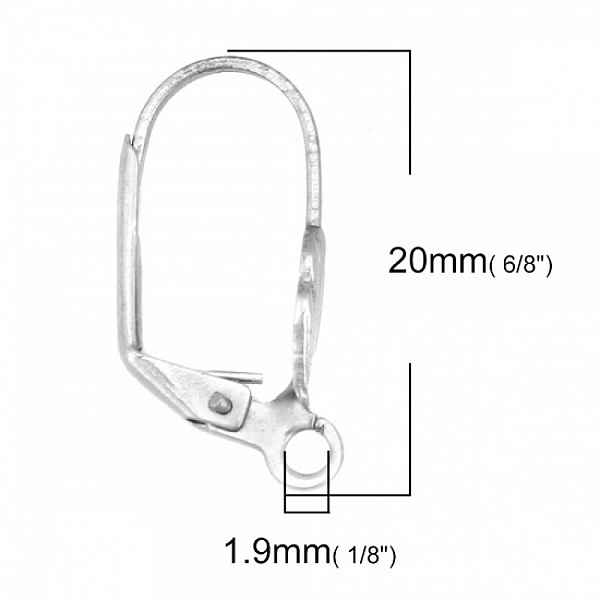 Support Boucle d'oreille Dormeuse Inoxydable N&deg;04