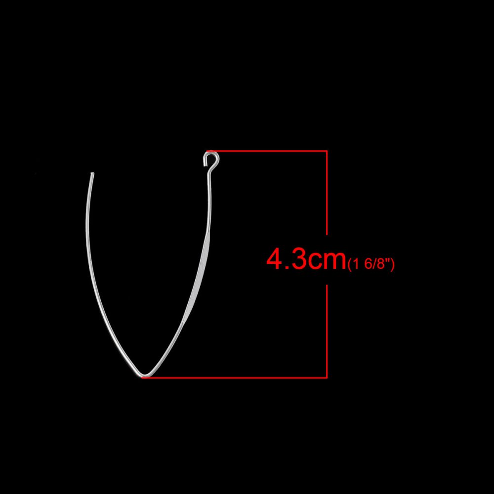 Furcula stil øreringe holder Sølv N°01