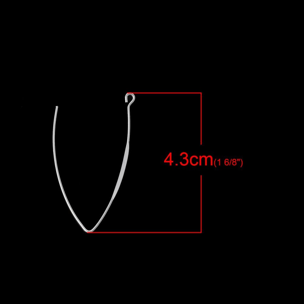 Furcula stil øreringe holder Sølv N°01