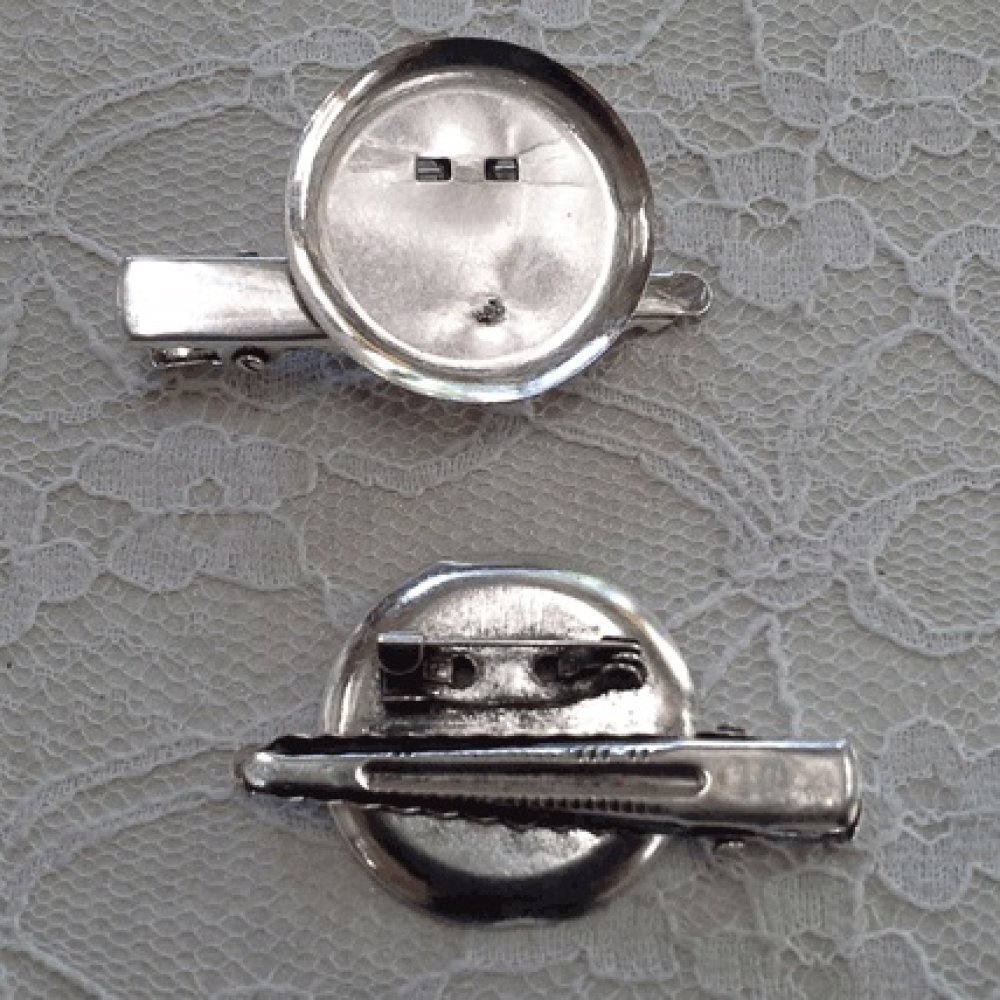 Stiftbakkeholder - Sølvfarvet 45 mm x 8 mm.