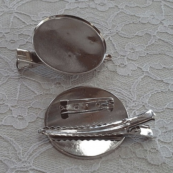 Spindelholder til bakke - S&oslash;lvfarvet 60 mm.