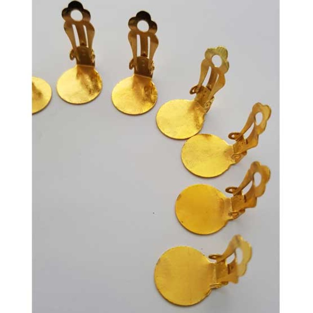 Øreringe Stands Clips Tray N°01 2. valg x 5 par guld